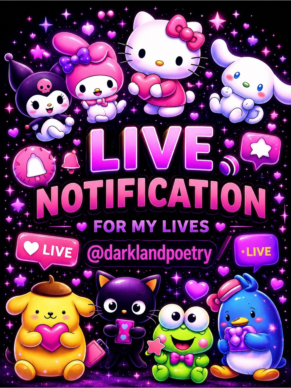 Live Show Notification - LIKE to be Notified when I'm LIVE Rachel & Waits